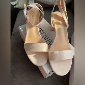 DREAM PAIRS Women's Open Toe Ankle Strap Low Block Chunky Heels